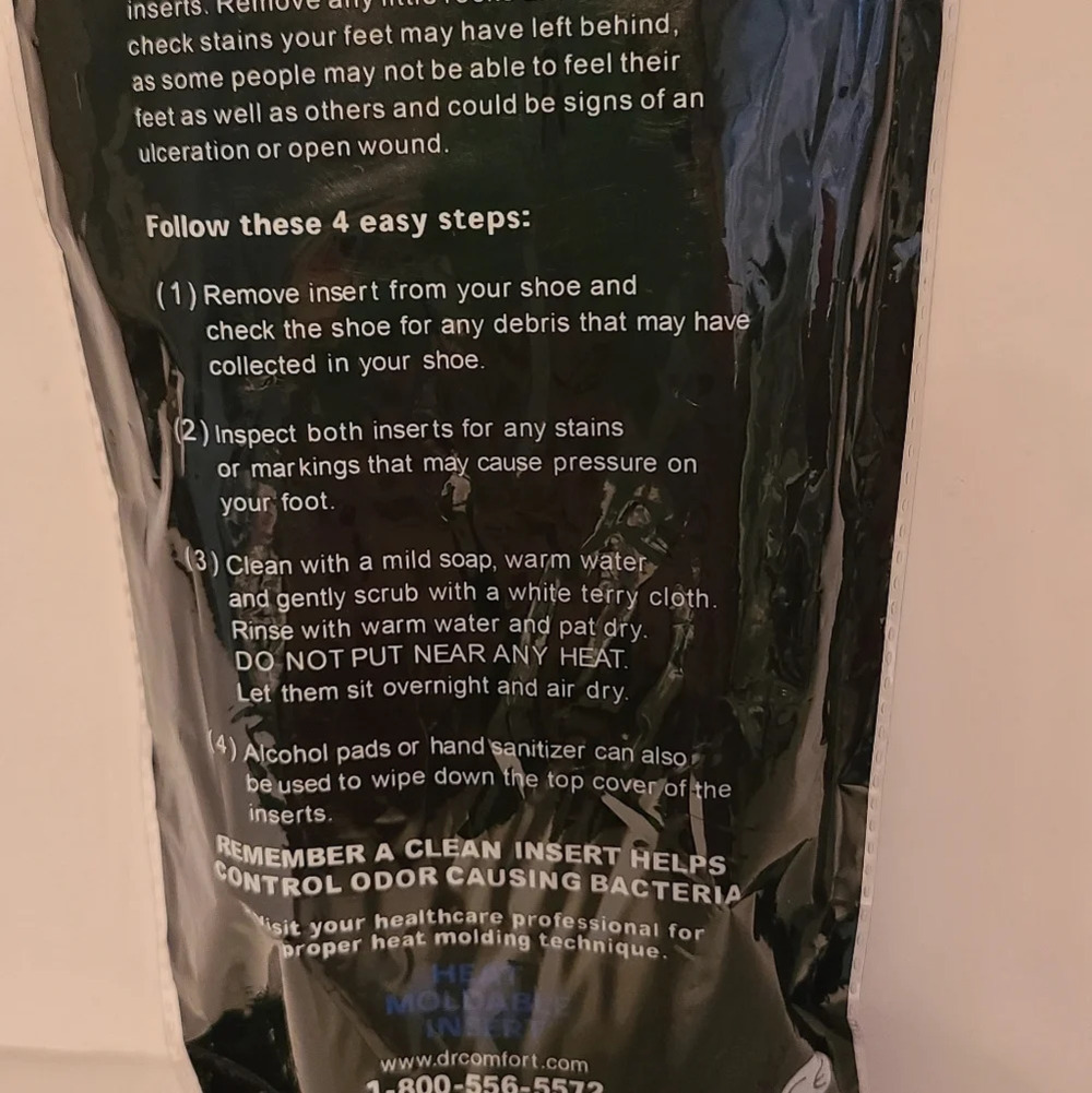 Dr.Comfort Heat Moldable Insert Insoles sz.W.7.5 - Picture 5 of 10